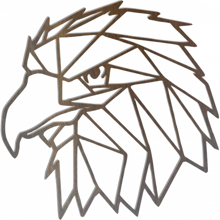 STYLESA Imagine sculptată   pe perete forme geometrice vultur PR0234 negru STYLESA Imagine sculptată   pe perete forme geometrice vultur PR0234 negru