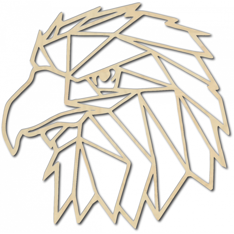 STYLESA Imagine sculptată   pe perete forme geometrice vultur PR0234 negru