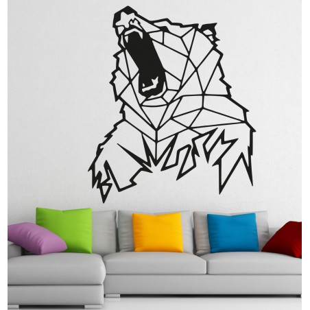 STYLESA Sculptat imagine pe perete de urs de lemn PR0243 maro STYLESA Sculptat imagine pe perete de urs de lemn PR0243 maro