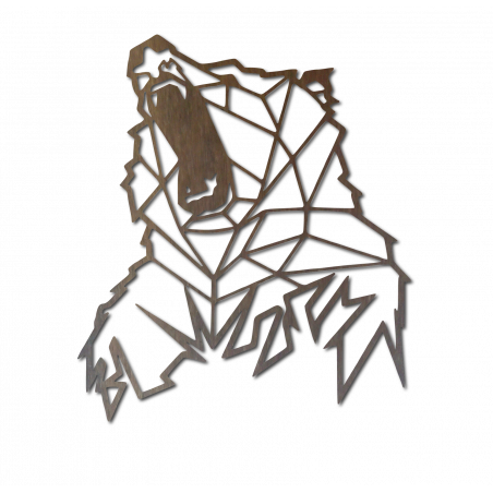 STYLESA Sculptat imagine pe perete de urs de lemn PR0243 maro STYLESA Sculptat imagine pe perete de urs de lemn PR0243 maro