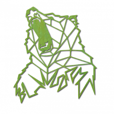 STYLESA Sculptat imagine pe perete de urs de lemn PR0243 maro STYLESA Sculptat imagine pe perete de urs de lemn PR0243 maro