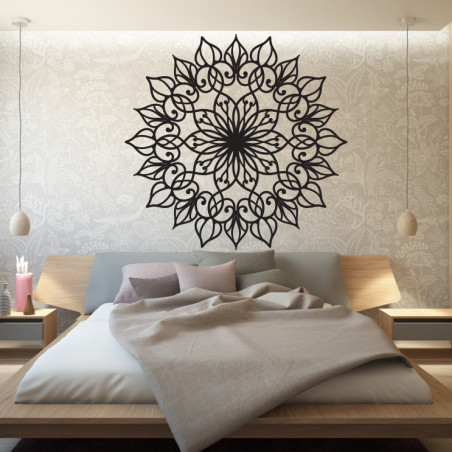 Tablou decorativ de perete din placaj cu mandala sculptat din lemn SENTOP Tablou decorativ de perete din placaj cu mandala sculptat din lemn SENTOP