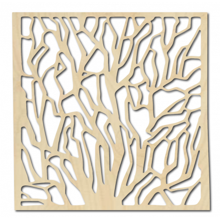 Tablou de perete din lemn sculptat, realizat din placaj KVADERR