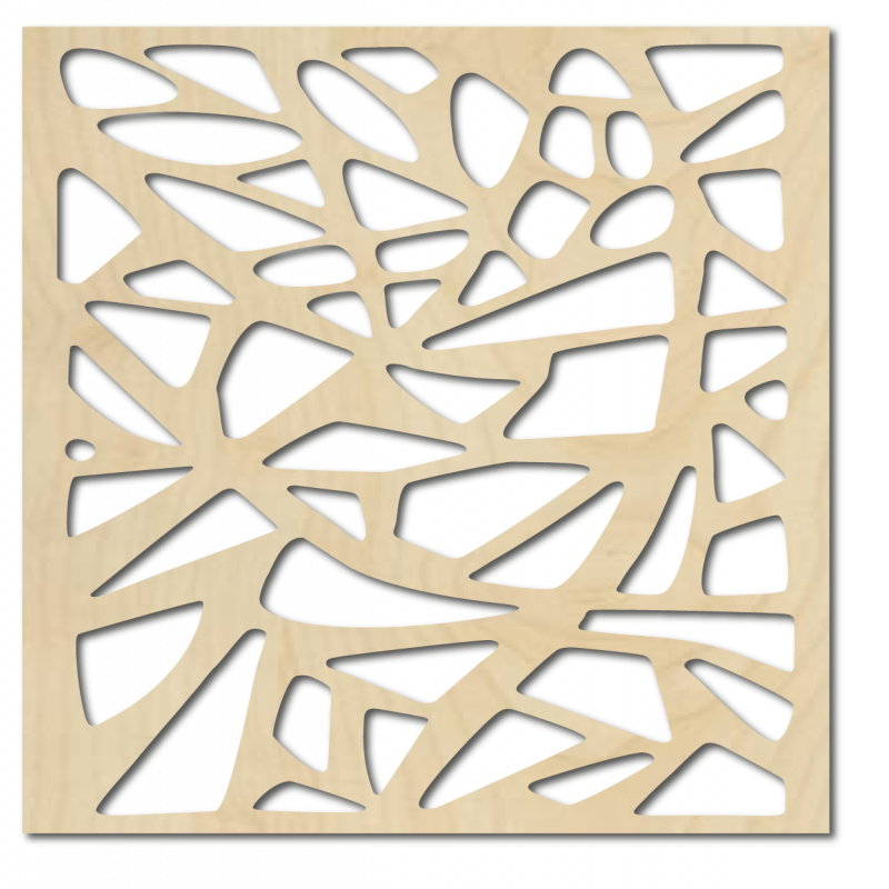 Pictură murală sculptată din placaj de lemn HORLAT