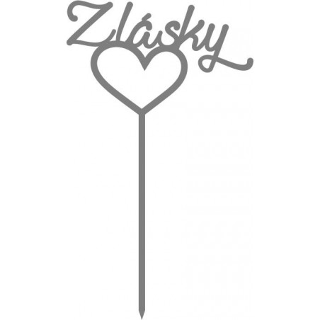 Topper din plastic pentru tort de dragoste Dimensiune 130 x 180 mm Topper din plastic pentru tort de dragoste Dimensiune 130 x 180 mm