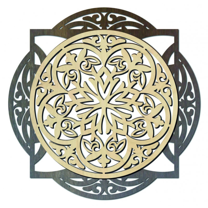 Tablou din lemn, decor de perete elegant -...