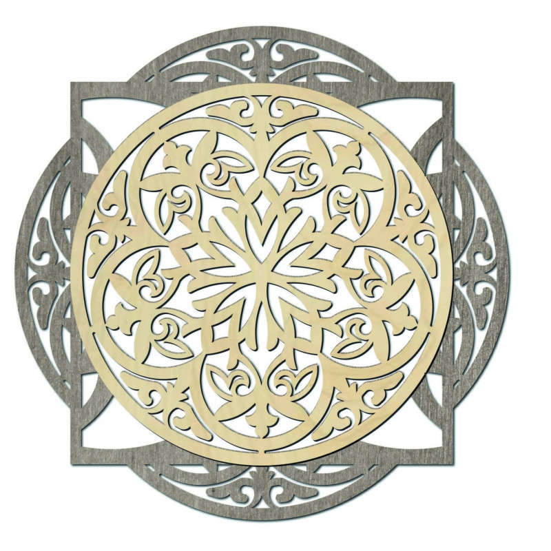 Tablou din lemn, decor de perete elegant -...