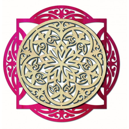 Tablou din lemn, decor de perete elegant - FANTASIA