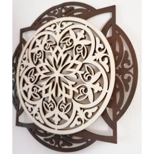 Imagine de perete captivantă realizată din placaj de lemn HAFFRA 2