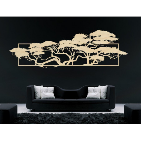 Imagine elegantă de placaj în designul copacilor 3D POMPEZII Imagine elegantă de placaj în designul copacilor 3D POMPEZII