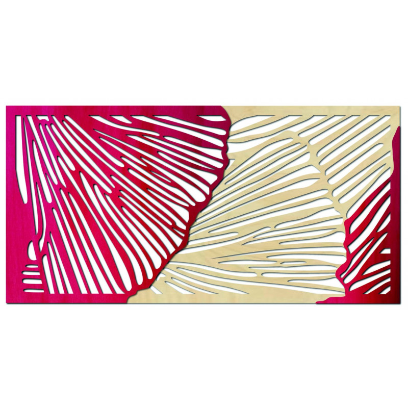 Imagine 3D plină de gust pe peretele din partea din spate a placajului Plop original, culoarea părții din față la alegere