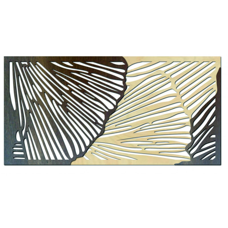 Imagine 3D plină de gust pe peretele din partea din spate a placajului Plop original, culoarea părții din față la alegere