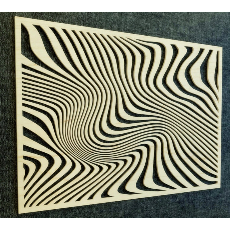 Imagine de perete magică realizată din placaj de lemn