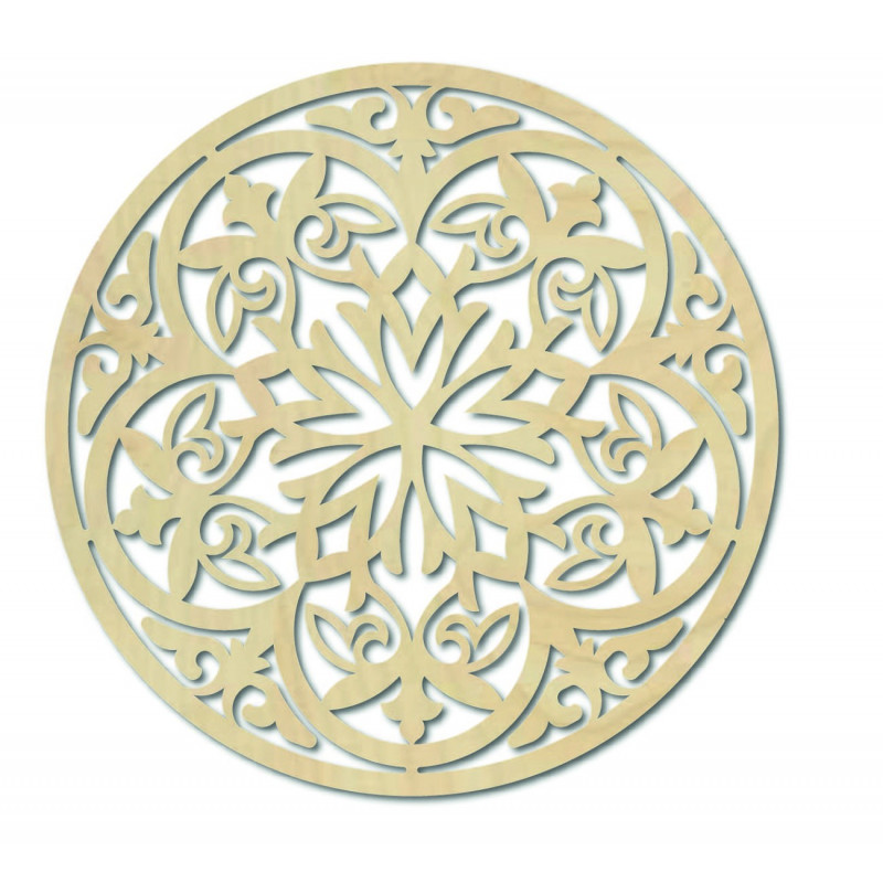 Mandala magică din lemn - imagine pe perete