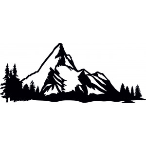 Imaginea munților pe peretele placajului naturii 2