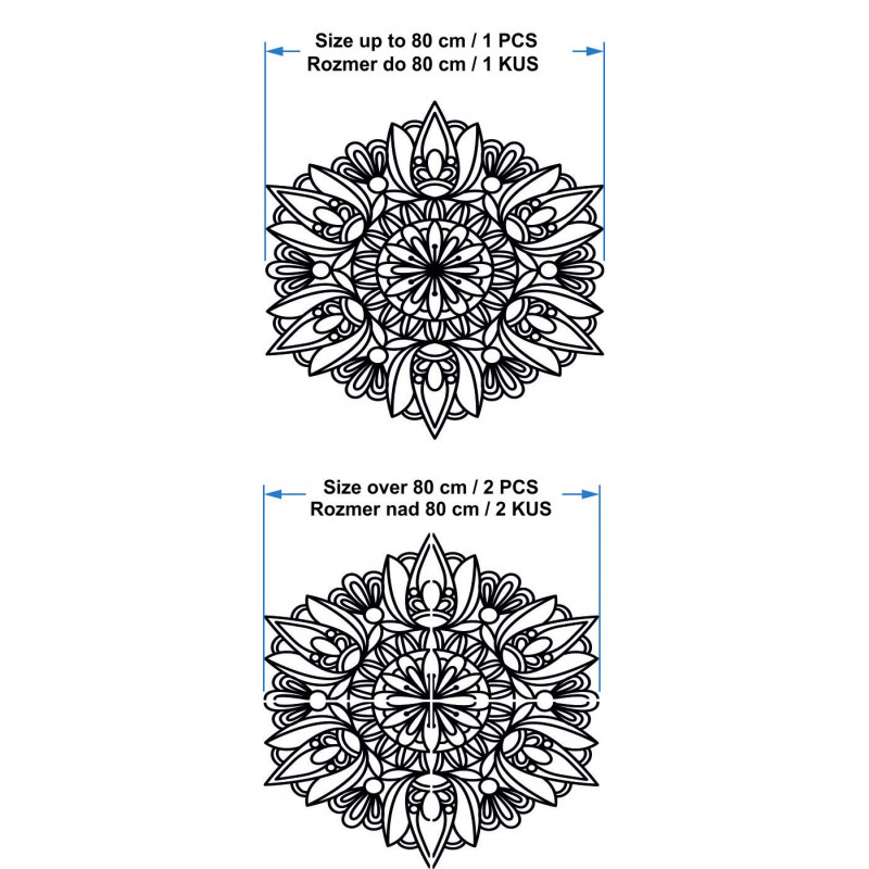 Floare sculptată imagine din lemn mandala pe un...