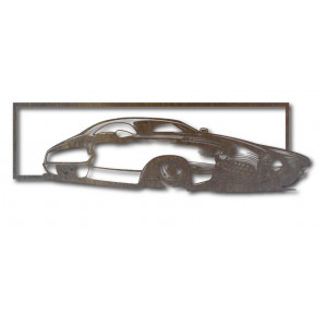 Poză exclusivă pe peretele unei mașini din placaj istoric 2