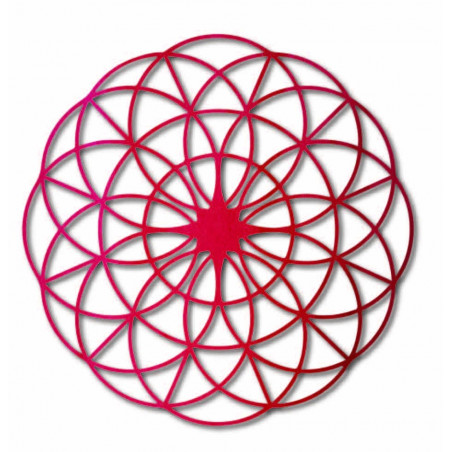 Mandala magică din lemn pe perete - Cercuri I diametru FI 50, 60, 70, 80, 90 cm