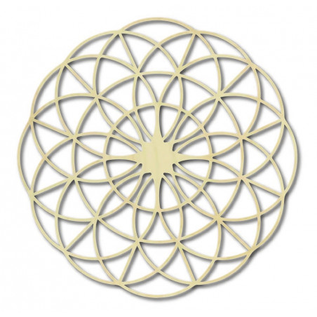 Mandala din lemn magic pentru perete - Cercuri I diametru FI 50, 60, 70, 80, 90, cm